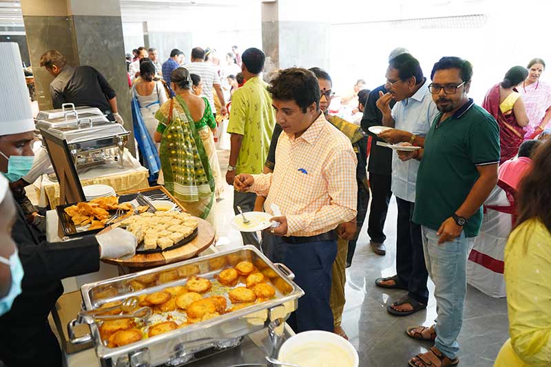 The Maharaja Caterers serving food